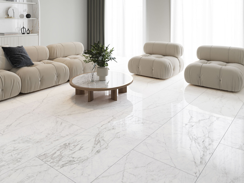 Đá Marble có màu sắc phong phú như trắng, xám, đen, xanh, hồng… 