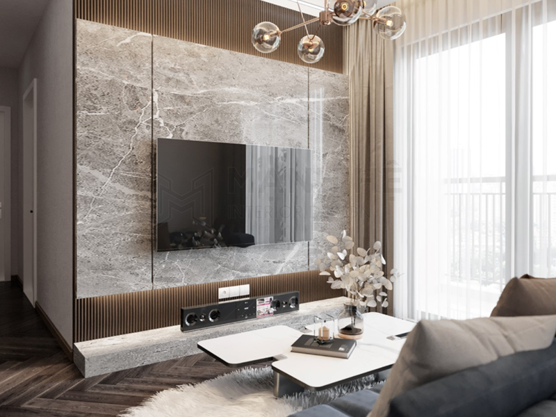 Đá granite tự nhiên trang trí phòng khách đẹp
