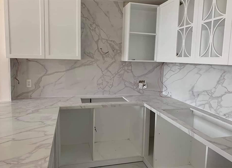 Đá ốp bếp hiện đại