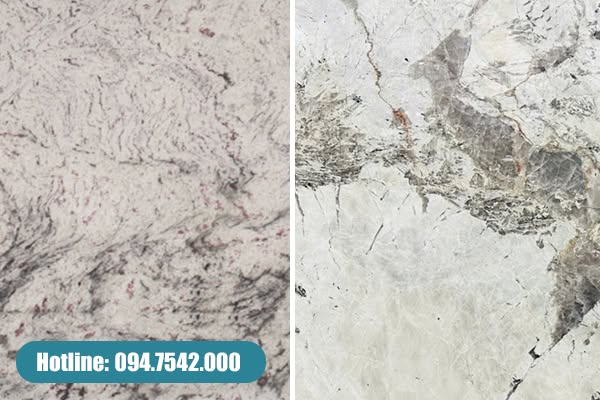 Đá Granite tự nhiên với bề mặt và hoa văn đặc trưng