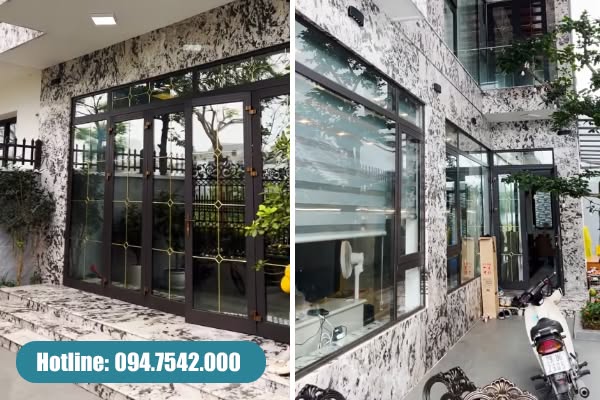 Đá ốp mặt tiền tự nhiên tạo điểm nhấn sang trọng cho ngôi nhà