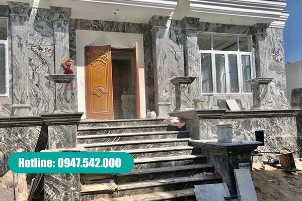 Đá tự nhiên ốp mặt tiền biệt thự sang trọng