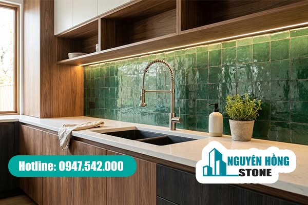 Đá Nung Kết Làm Bàn Bếp – Mẫu Đẹp, Hiện Đại & Thi Công Chuyên Nghiệp