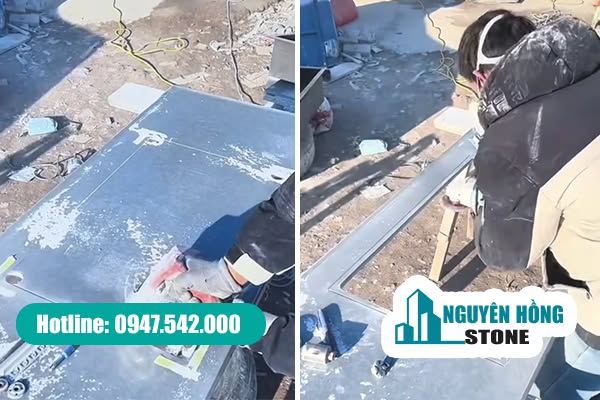 Thi công đá bàn bếp tại quận Ba Đình, Hà Nội