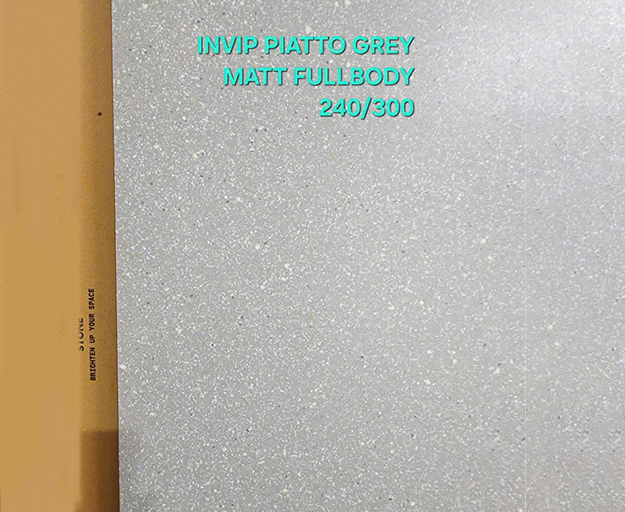 Invip Piatto Grey Matt Fullbody