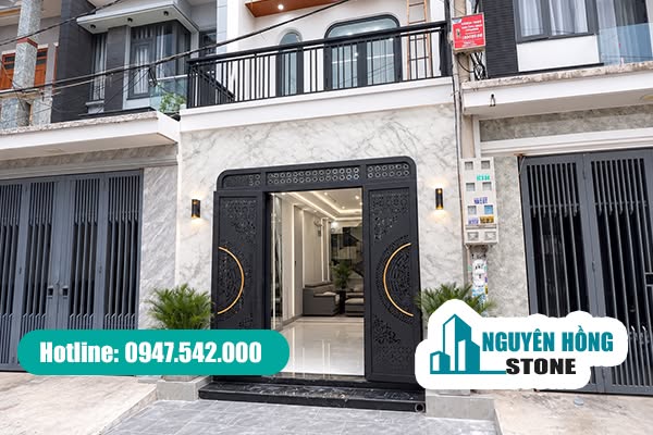 Đá Marble Ốp Mặt Tiền: Mẫu Đẹp, Sang Trọng & Lưu Ý Khi Thi Công
