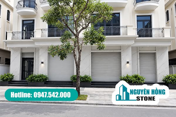 Mẫu đá nung kết ốp mặt tiền hiện đại cho nhà phố