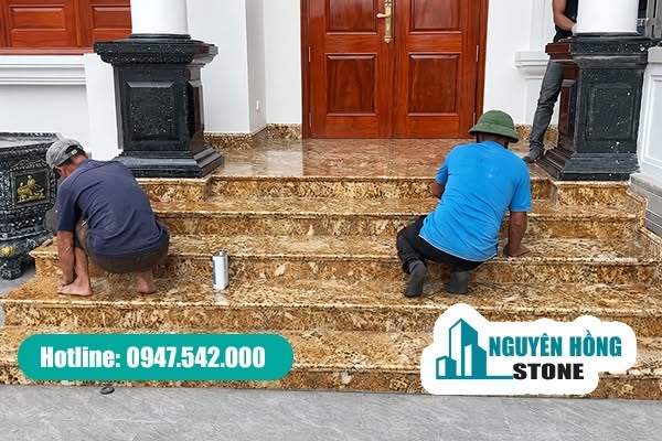Mẫu đá Quartz tự nhiên ốp mặt tiền với vân đá độc đáo